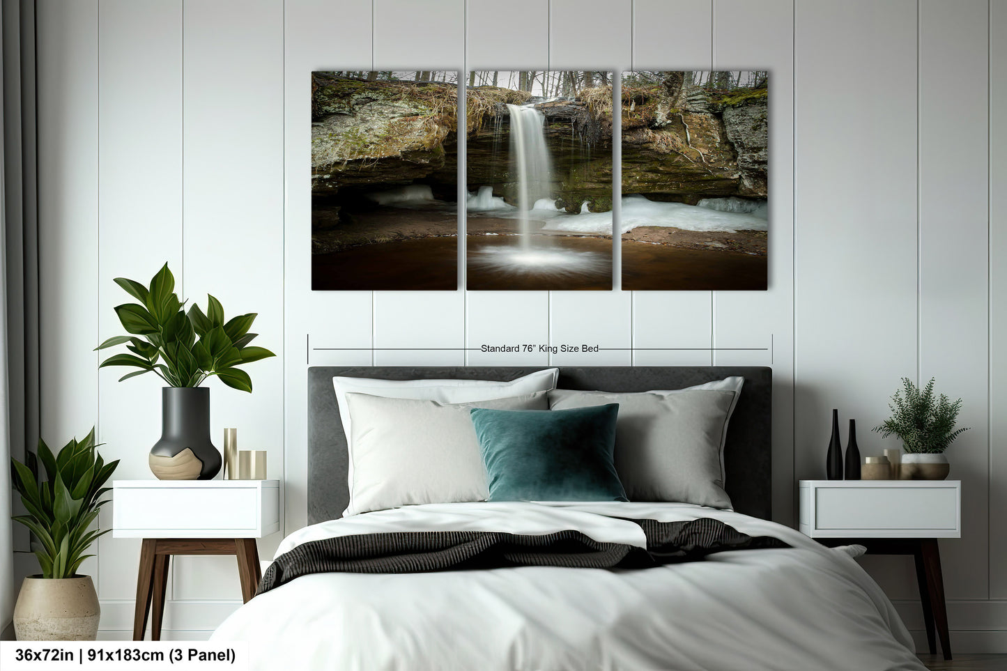 Scott Falls Art Print - Scenic Northern Michigan Landscape Poster