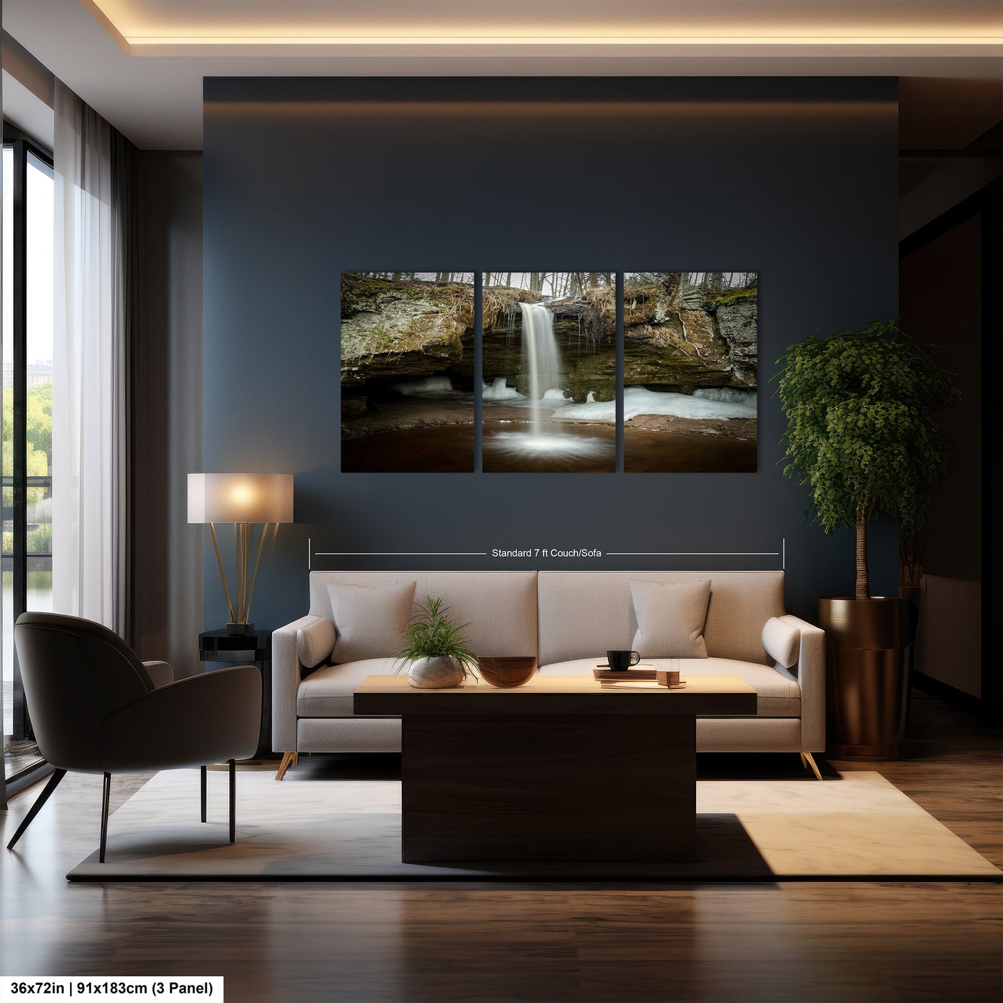 Scott Falls Art Print - Scenic Northern Michigan Landscape Poster