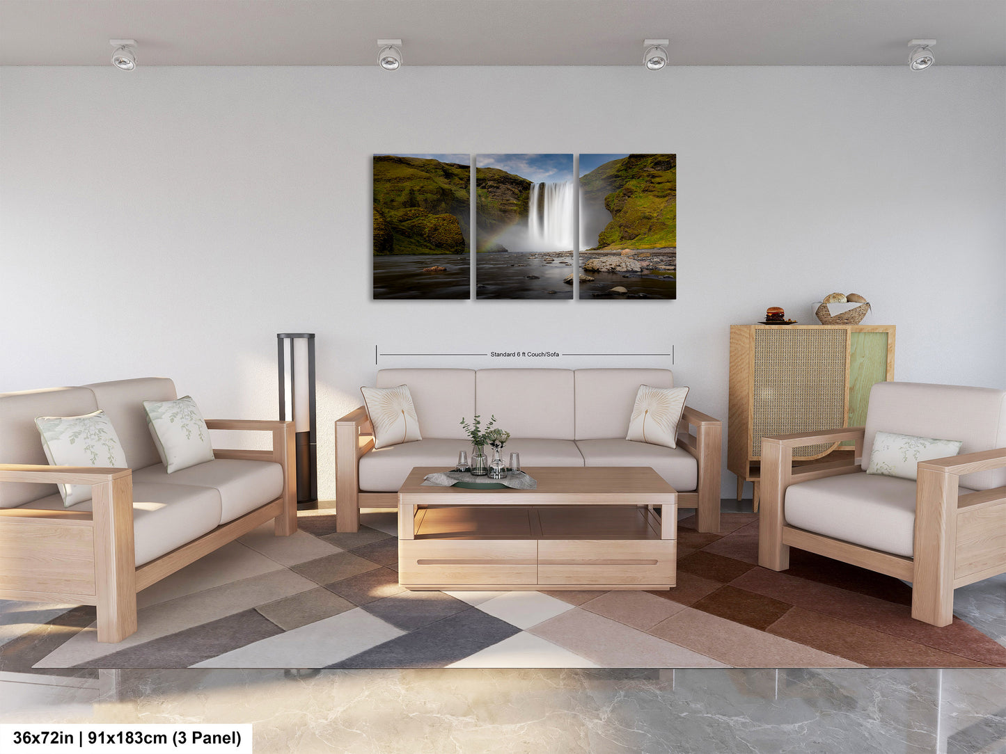 Skogafoss Waterfall in Iceland: Fine Art / Print / Canvas / Acrylic / Metal / Wall Decor / Landscape Photograph