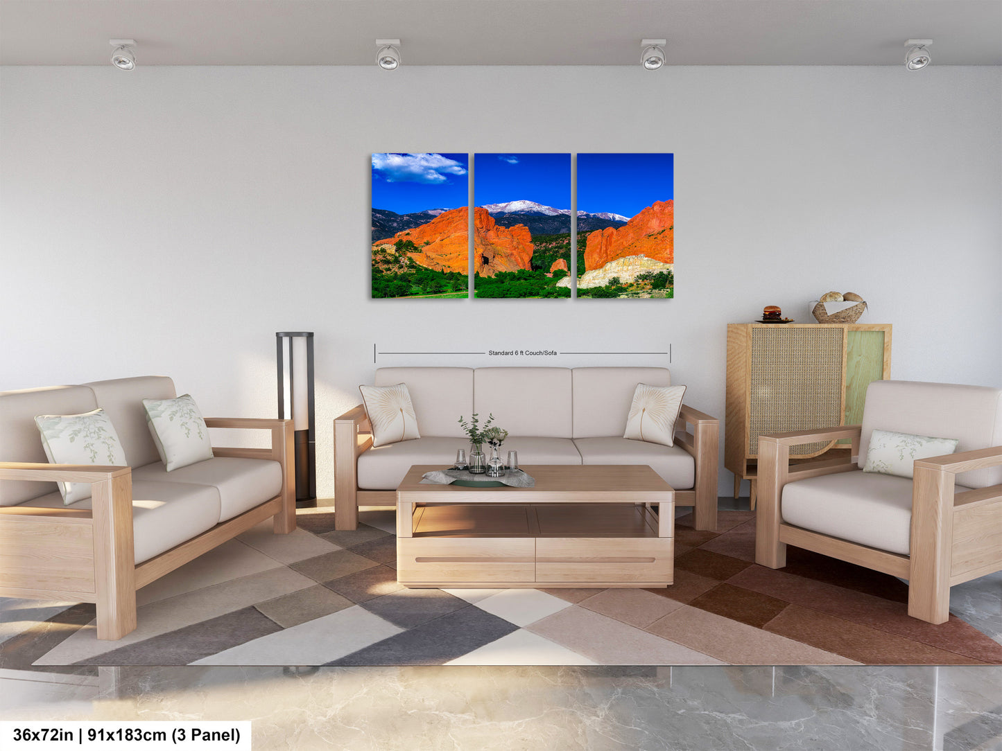 Garden of the god's picture, Pikes Peak print, Colorado Springs canvas, Colorado Springs wall art,