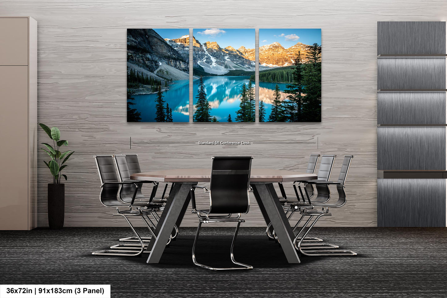 Moraine Lake Sunrise, Banff National Park Canada Landscape Print, Canvas Wall Art Prints, Wall Decor for Home,Living Room, Bedroom, Office