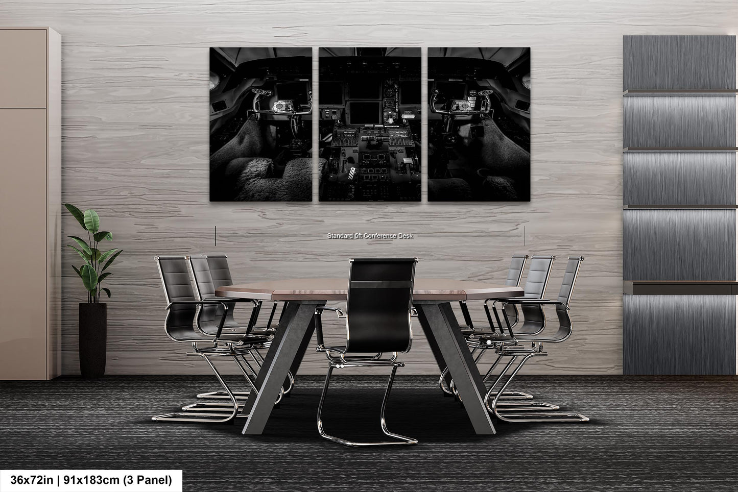 Gulfstream V Cockpit, Wall Canvas,Metal, Print, Acrylic. Aviation Photo