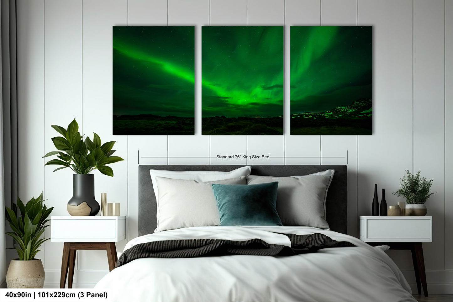 Aurora Borealis Northern Lights Print taken in Iceland on Acrylic, Canvas, Metal & Paper