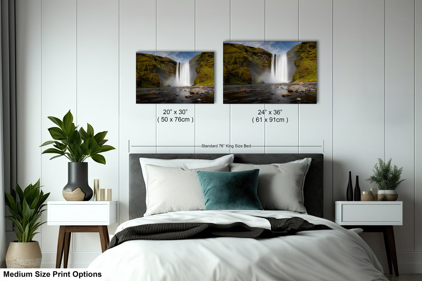 Skogafoss Waterfall in Iceland: Fine Art / Print / Canvas / Acrylic / Metal / Wall Decor / Landscape Photograph