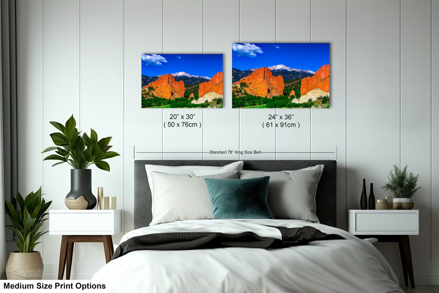 Garden of the god's picture, Pikes Peak print, Colorado Springs canvas, Colorado Springs wall art,
