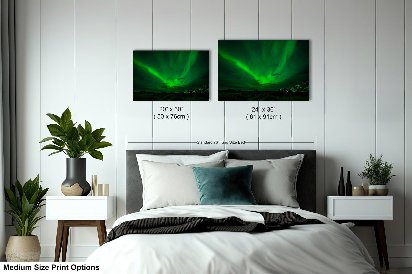 Aurora Borealis Northern Lights Print taken in Iceland on Acrylic, Canvas, Metal & Paper
