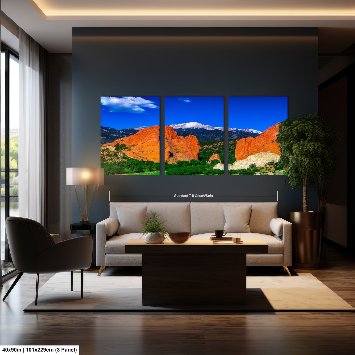 Garden of the god's picture, Pikes Peak print, Colorado Springs canvas, Colorado Springs wall art,