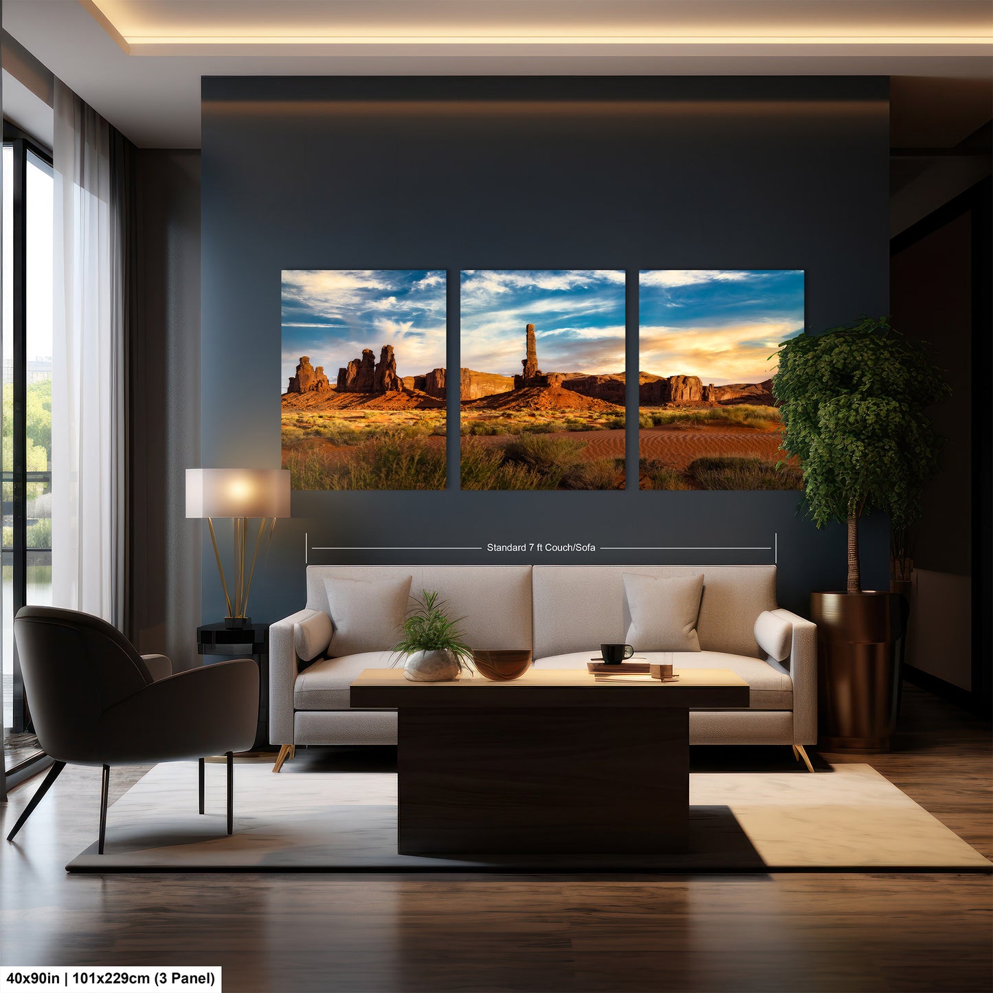 Monument Valley Artwork - Totem Pole Desert Landscape Sunset Print, Southwest Native Style Wall Decor, Home Gift, Tribal Boho Art Poster