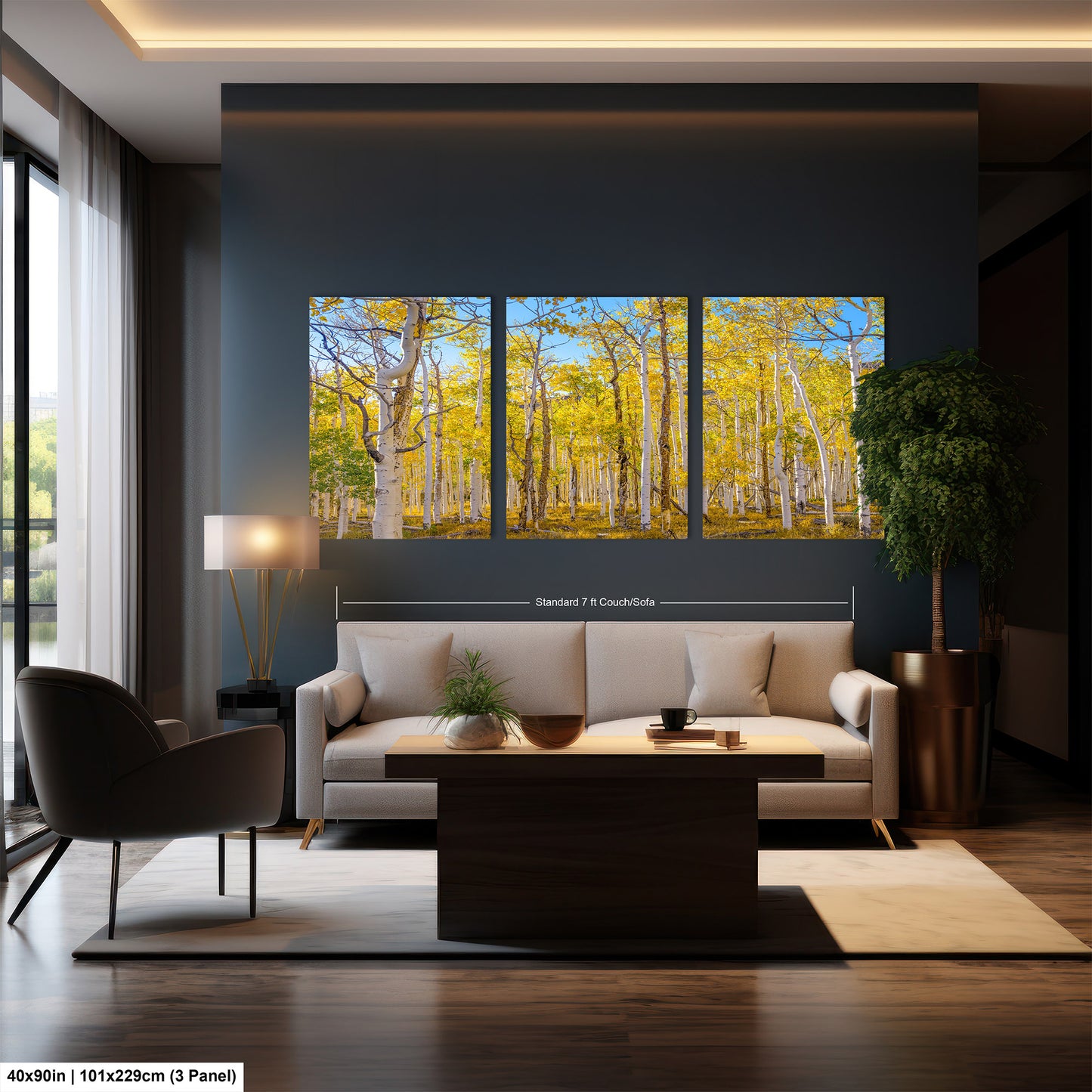 Fall Aspen Trees Wall Art, Pando / Birch Tree / Large Forest Print Nature / Canvas Wall Decor / Acrylic / Metal / Photography