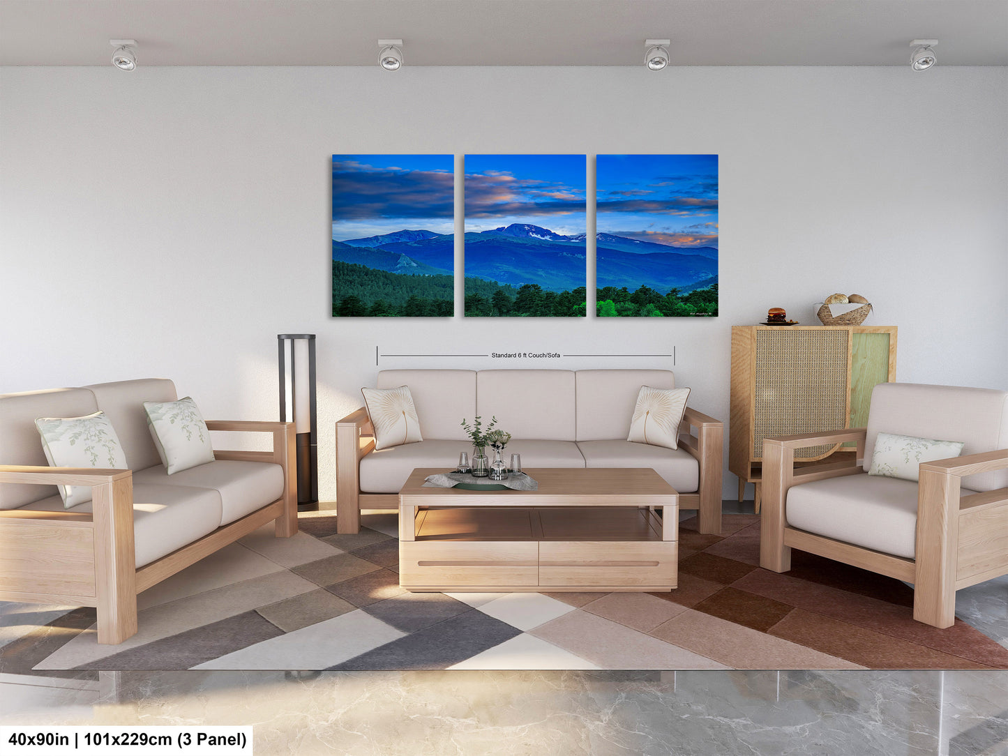 Rocky Mountain national park, Colorado canvas, Estes Park photo, Longs Peak picture, mountain wall decor