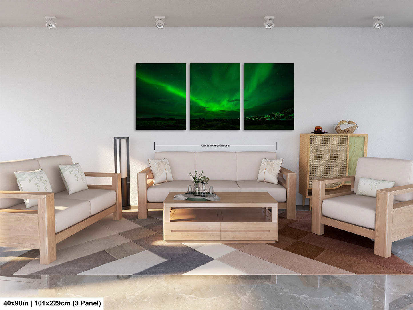 Aurora Borealis Northern Lights Print taken in Iceland on Acrylic, Canvas, Metal & Paper