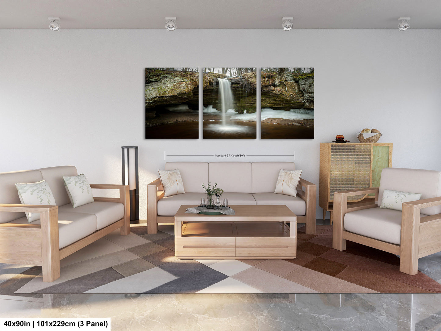Scott Falls Art Print - Scenic Northern Michigan Landscape Poster