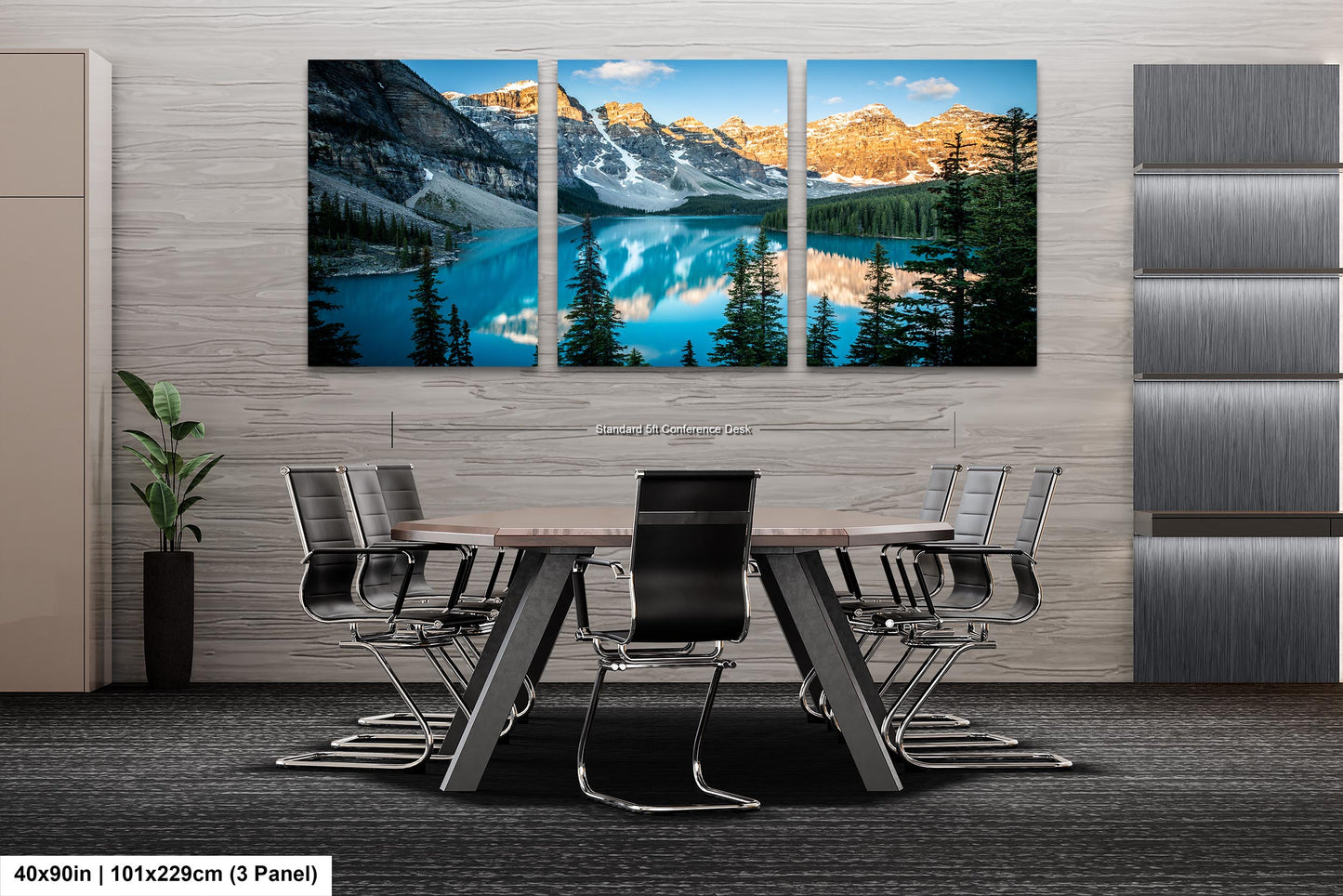 Moraine Lake Sunrise, Banff National Park Canada Landscape Print, Canvas Wall Art Prints, Wall Decor for Home,Living Room, Bedroom, Office