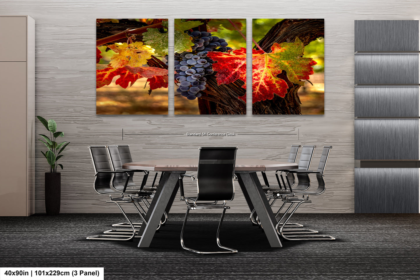 Vineyard Autumn Gold, California Vineyard, St Helena, Fall Vineyard Leaves, Grapes, Winery Art, Wine Wall Décor Kitchen Cellar