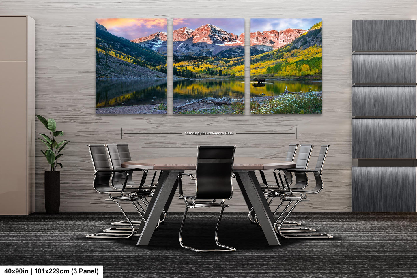 Maroon Bells with moose, Maroon Bells fall picture, Colorado aspens wall art, Autumn colors and mountains, Aspen Colorado landscape print