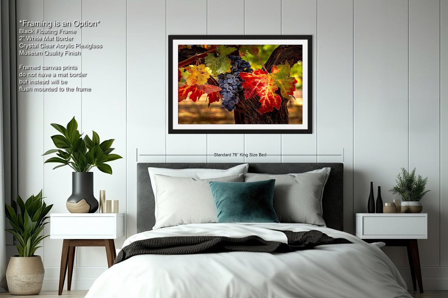 Vineyard Autumn Gold, California Vineyard, St Helena, Fall Vineyard Leaves, Grapes, Winery Art, Wine Wall Décor Kitchen Cellar