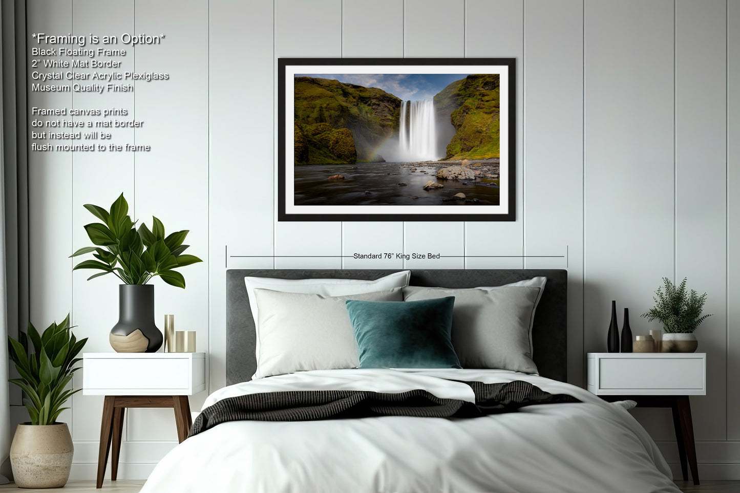Skogafoss Waterfall in Iceland: Fine Art / Print / Canvas / Acrylic / Metal / Wall Decor / Landscape Photograph