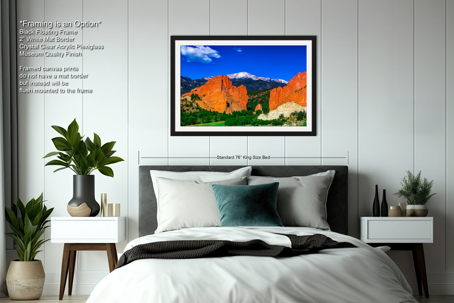 Garden of the god's picture, Pikes Peak print, Colorado Springs canvas, Colorado Springs wall art,