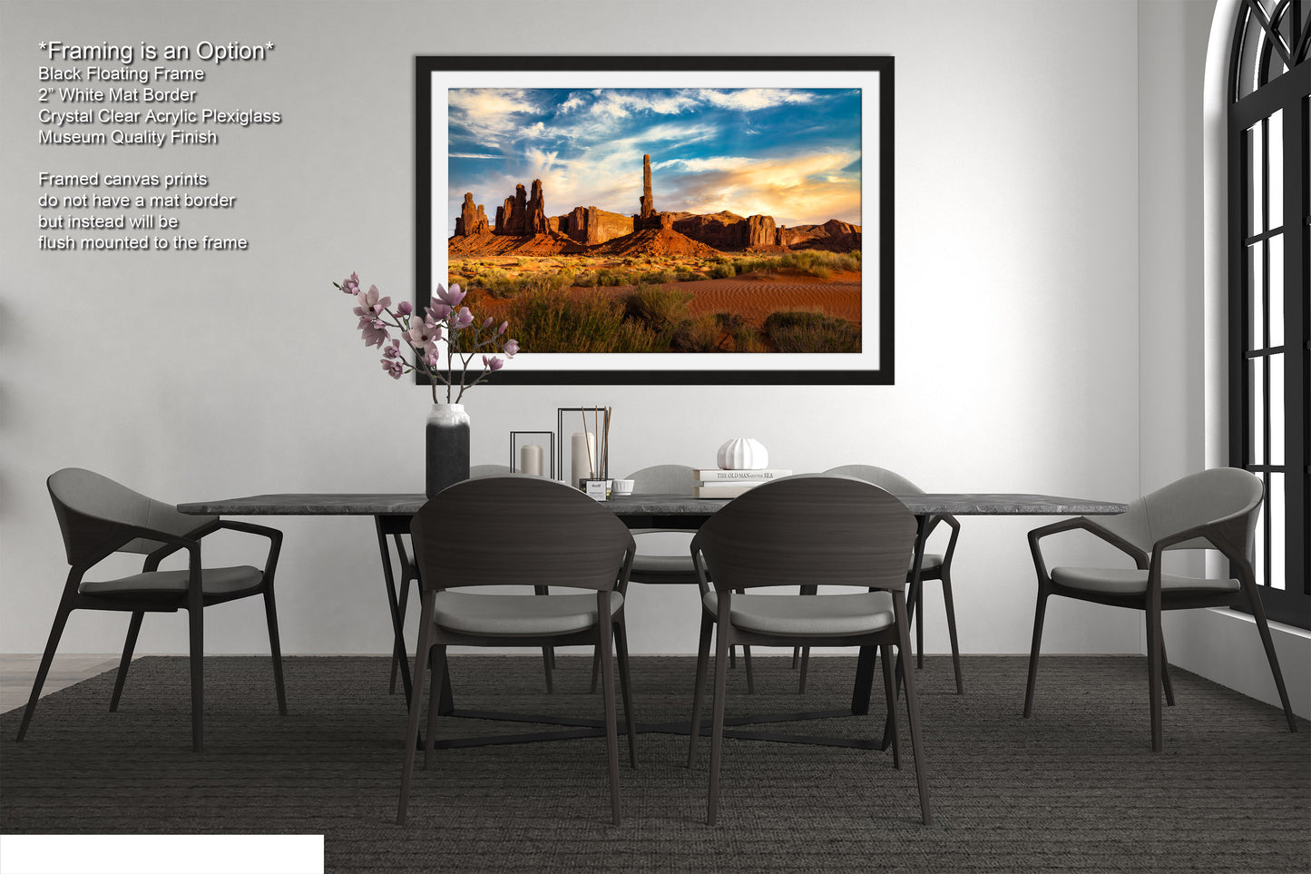 Monument Valley Artwork - Totem Pole Desert Landscape Sunset Print, Southwest Native Style Wall Decor, Home Gift, Tribal Boho Art Poster