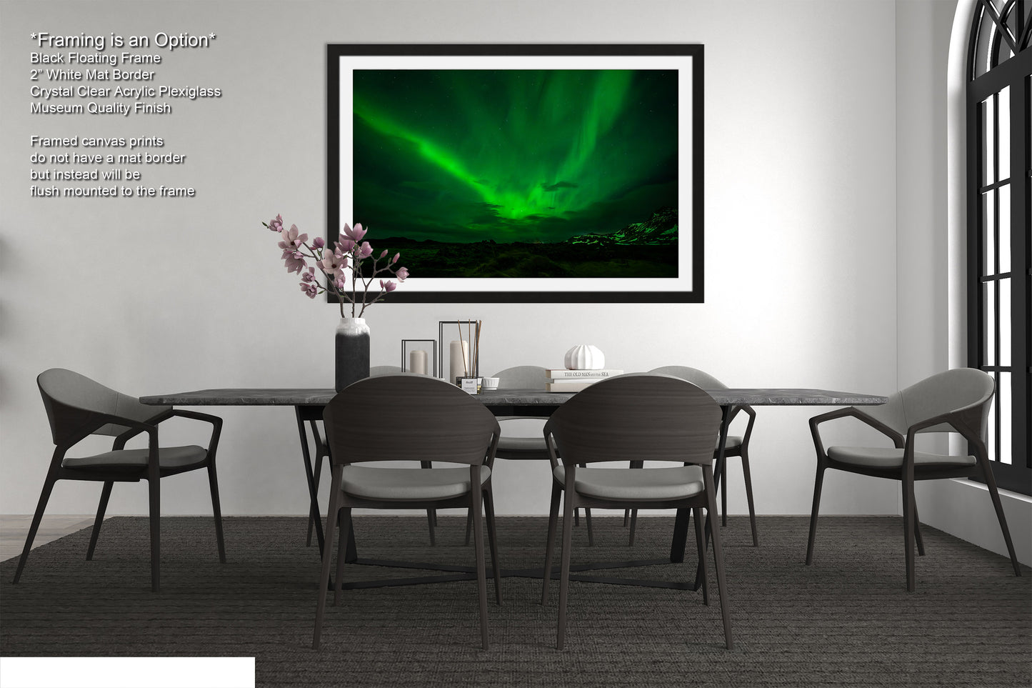 Aurora Borealis Northern Lights Print taken in Iceland on Acrylic, Canvas, Metal & Paper