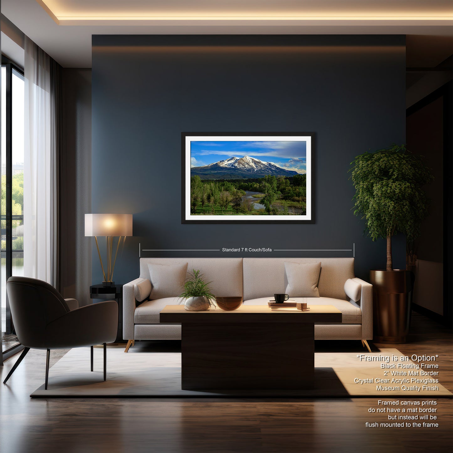 Mt. Sopris canvas picture, Aspen Colorado, Carbondale Colorado, Mount Sopris, Colorado wall art, mountain wall art