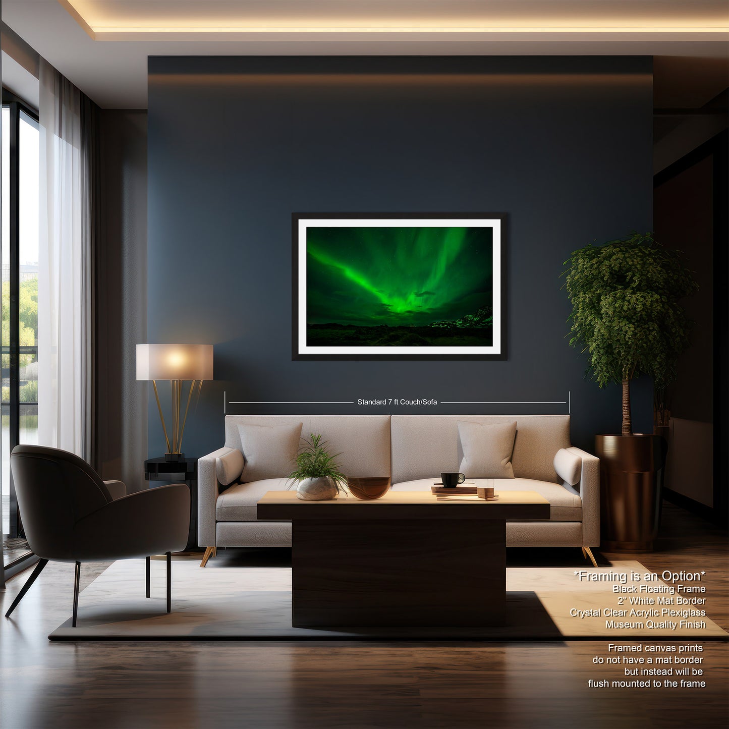 Aurora Borealis Northern Lights Print taken in Iceland on Acrylic, Canvas, Metal & Paper