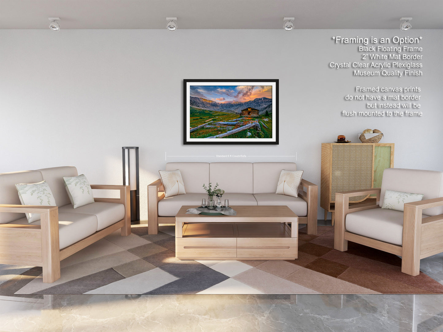 Mayflower Gulch sunset landscape, Leadville Colorado, San Juan mountains, mountain sunset, Rocky Mountains, Colorado art, triptych