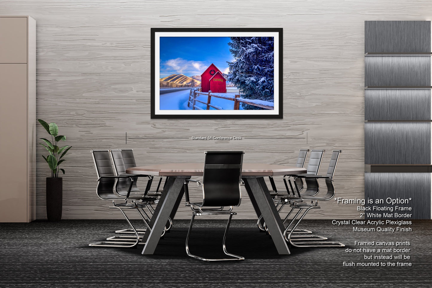 Sun Valley | Idaho | Red Barn | Winter Lights | Print | Paper | Canvas | Metal | Acrylic