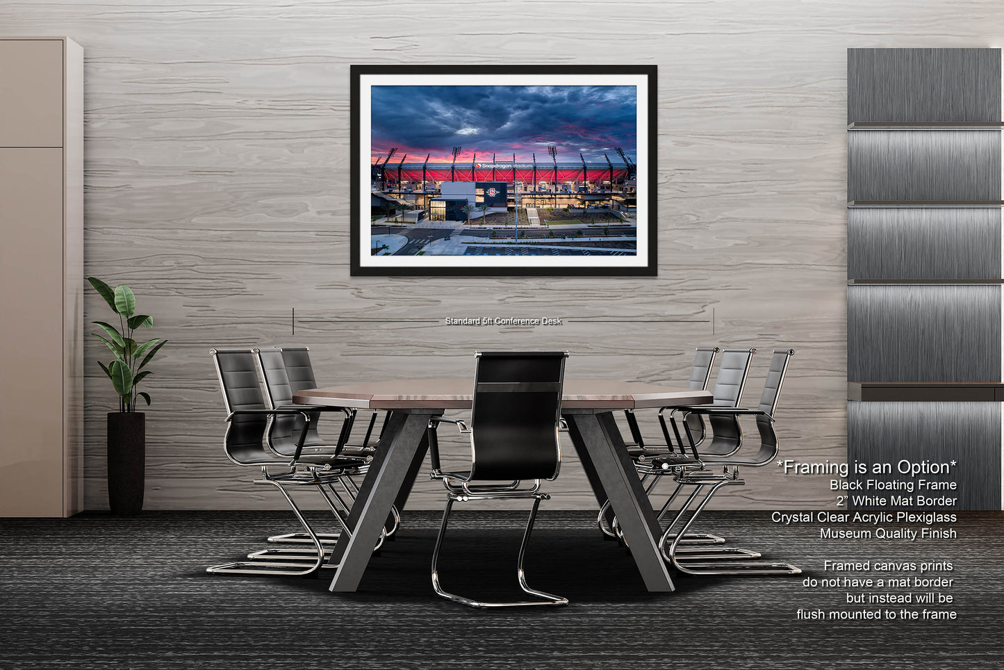 Snapdragon Stadium, San Diego, California Sunrise/Sunset Landscape Print/Canvas/Acrylic/Metal