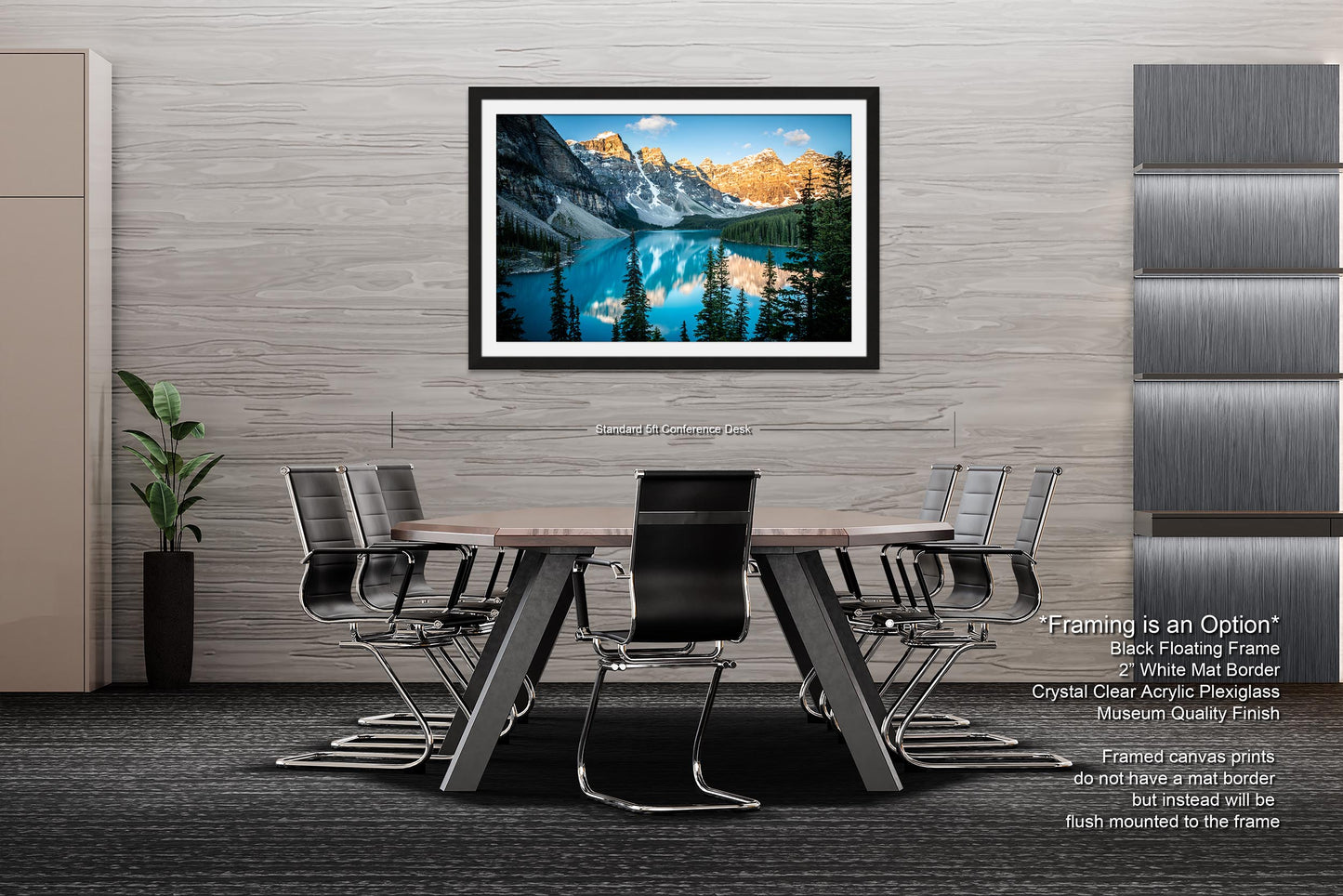 Moraine Lake Sunrise, Banff National Park Canada Landscape Print, Canvas Wall Art Prints, Wall Decor for Home,Living Room, Bedroom, Office
