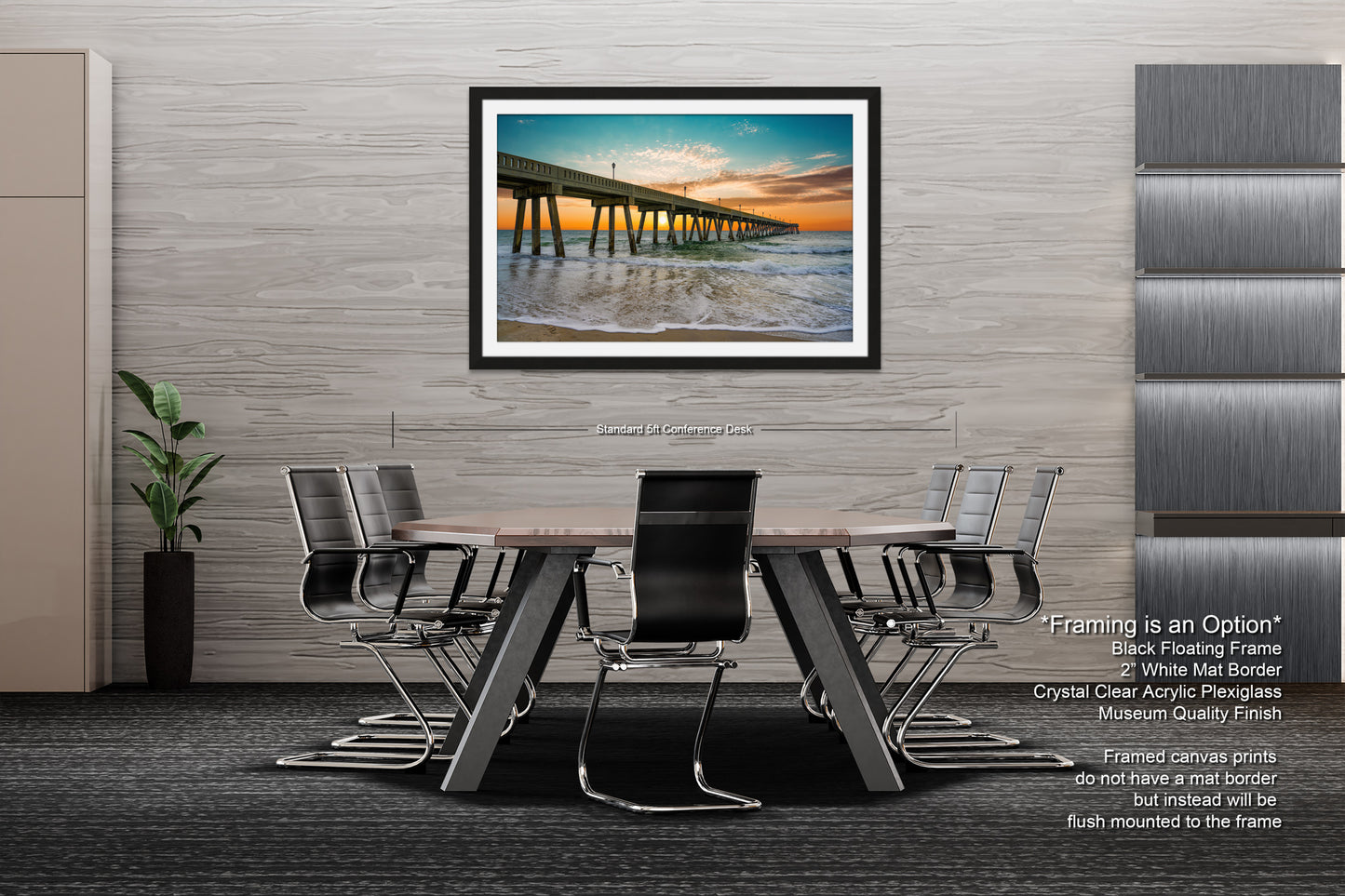 Coastal Awakening: Wrightsville Beach Photography Jonnie Mercers Fishing Pier North Carolina Architectural Seascape Wall Art