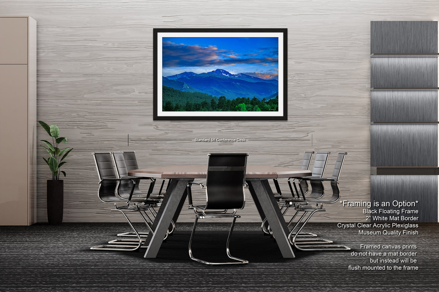Rocky Mountain national park, Colorado canvas, Estes Park photo, Longs Peak picture, mountain wall decor