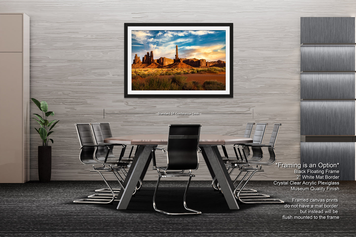 Monument Valley Artwork - Totem Pole Desert Landscape Sunset Print, Southwest Native Style Wall Decor, Home Gift, Tribal Boho Art Poster