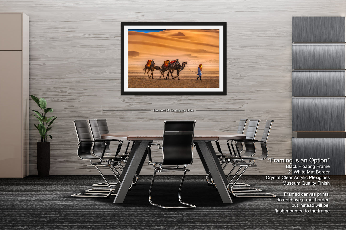Sahara Desert Canvas Print, Camels, Morocco Photography, Photo Art, Canvas Wall Art, Desert Landscape, Travel Photography