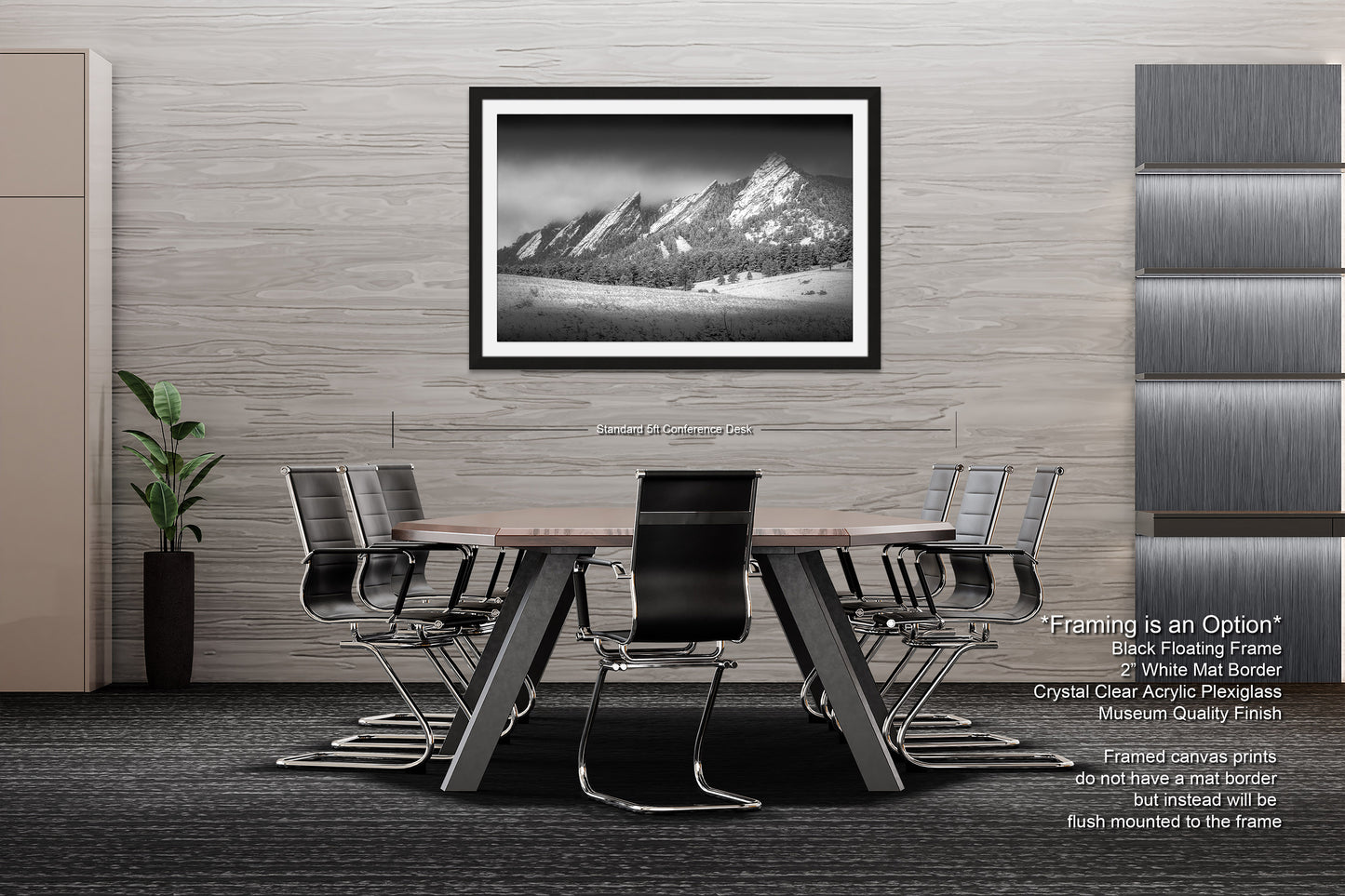Boulder Colorado | Flatirons | Boulder | Black and White | Canvas/Metal/Acrylic and/or Print