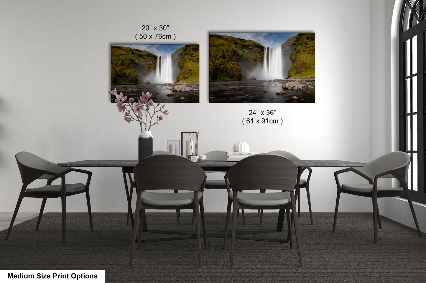 Skogafoss Waterfall in Iceland: Fine Art / Print / Canvas / Acrylic / Metal / Wall Decor / Landscape Photograph