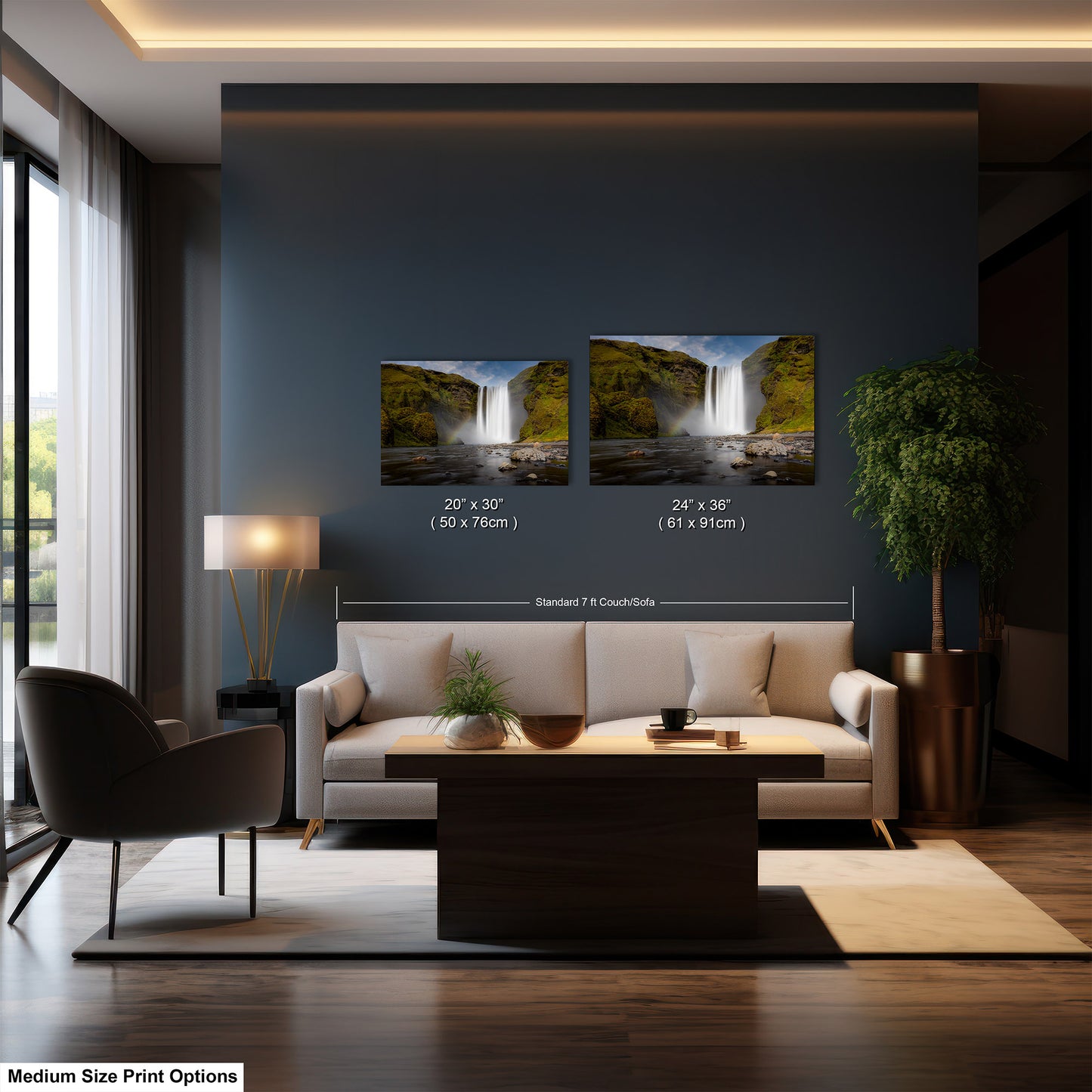 Skogafoss Waterfall in Iceland: Fine Art / Print / Canvas / Acrylic / Metal / Wall Decor / Landscape Photograph