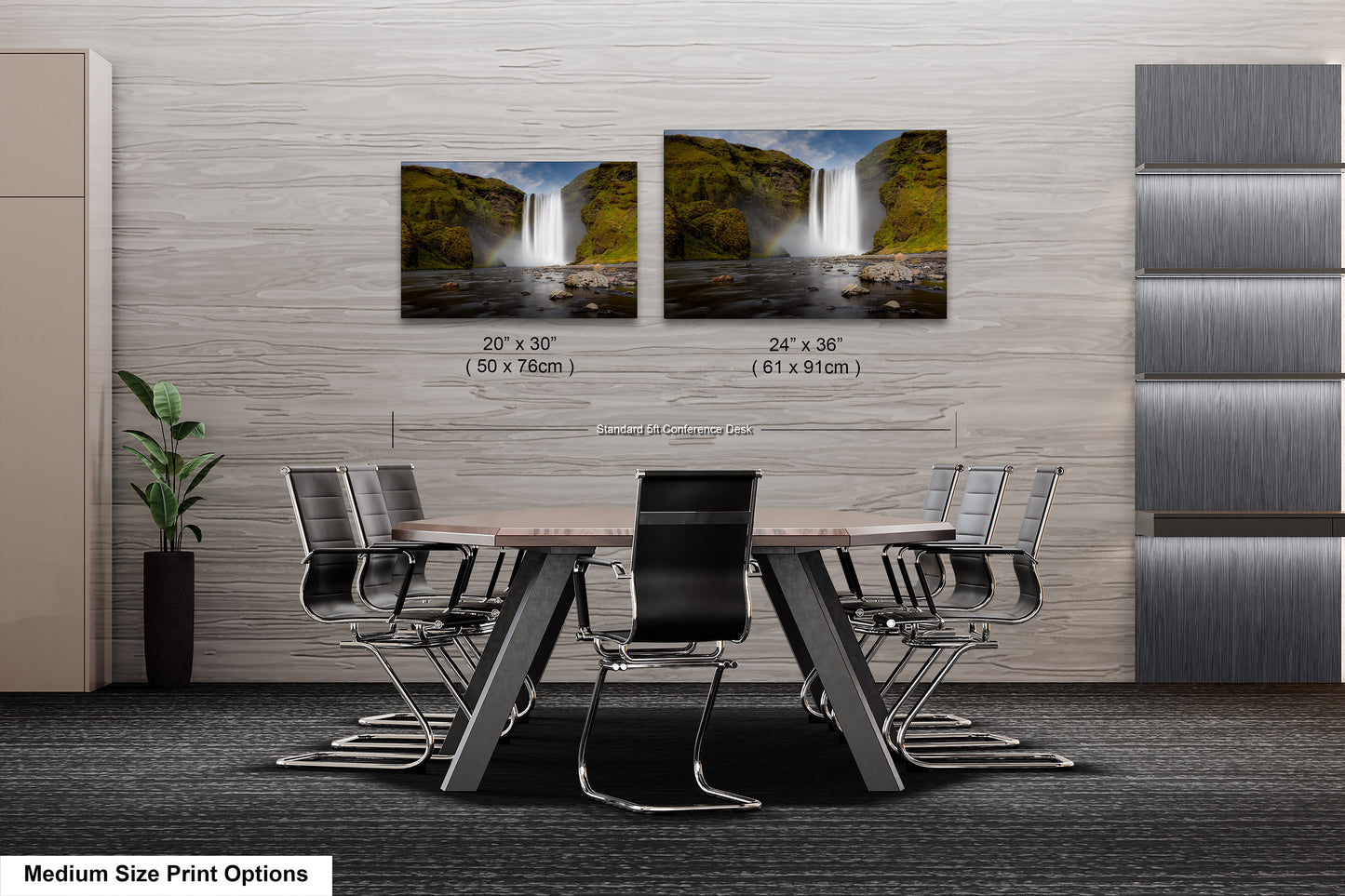 Skogafoss Waterfall in Iceland: Fine Art / Print / Canvas / Acrylic / Metal / Wall Decor / Landscape Photograph