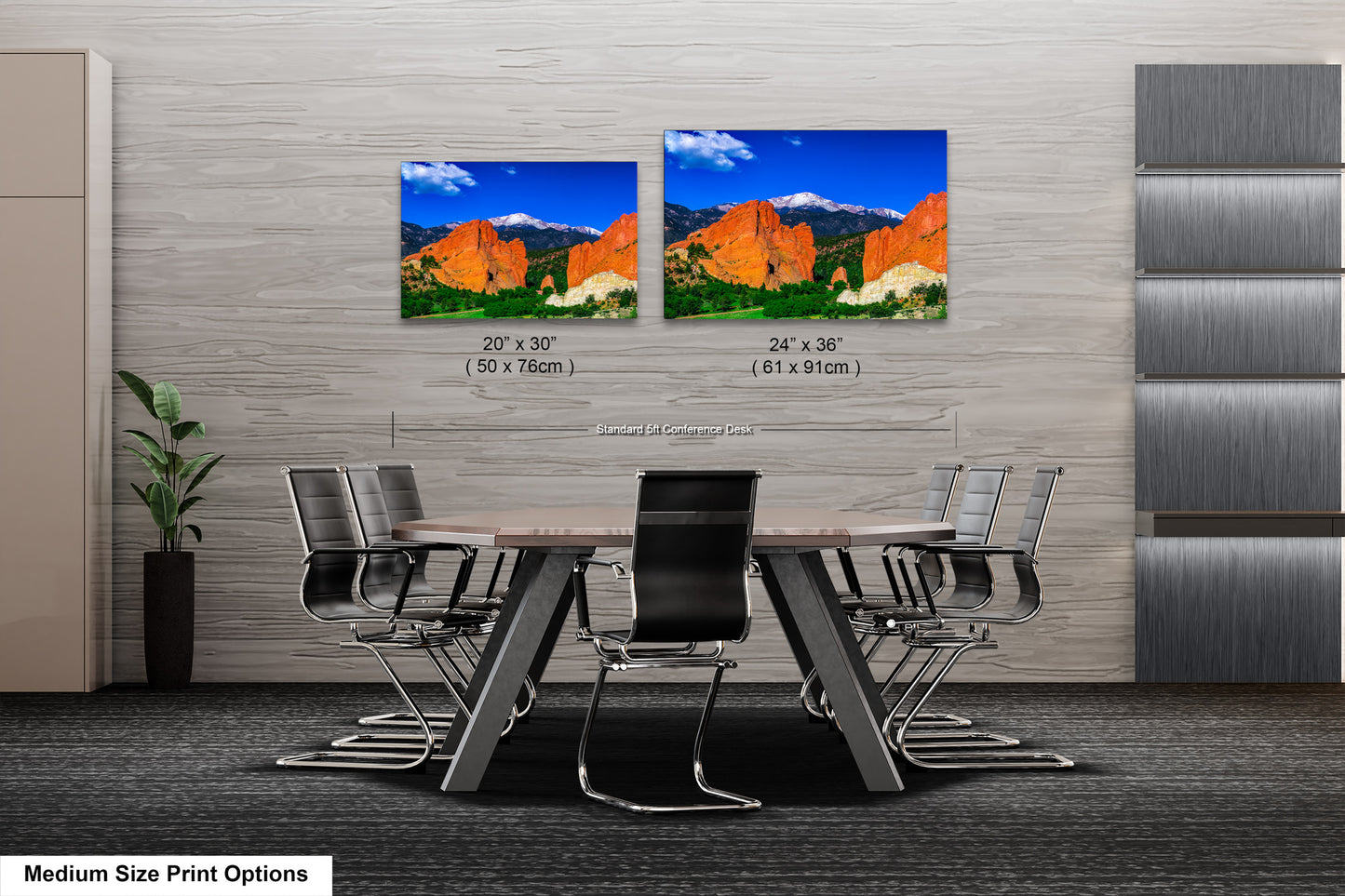 Garden of the god's picture, Pikes Peak print, Colorado Springs canvas, Colorado Springs wall art,