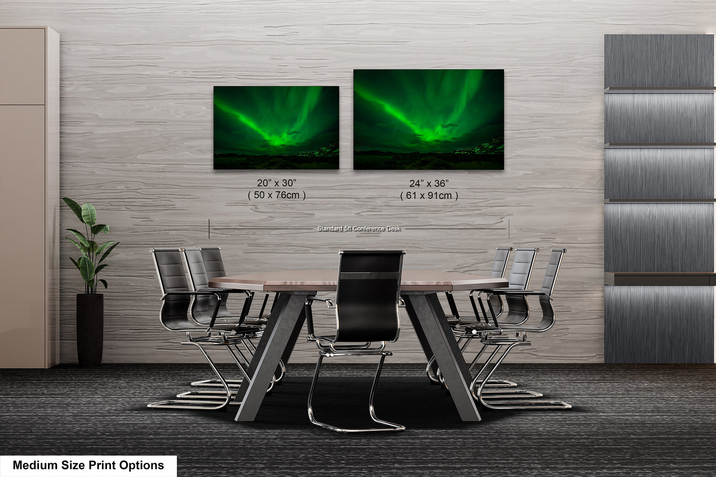 Aurora Borealis Northern Lights Print taken in Iceland on Acrylic, Canvas, Metal & Paper