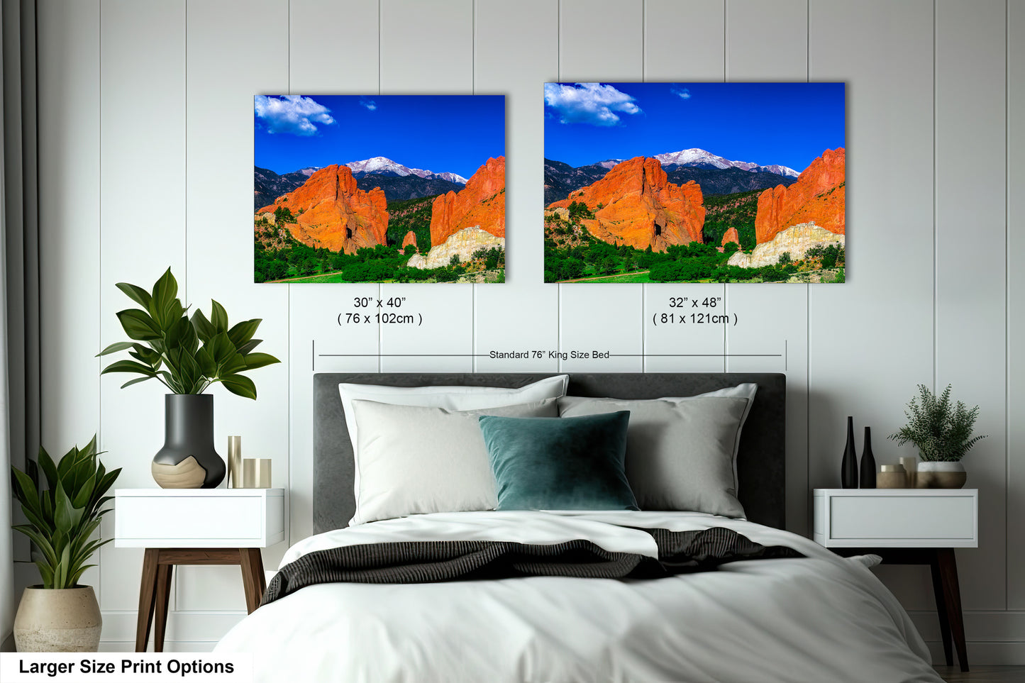 Garden of the god's picture, Pikes Peak print, Colorado Springs canvas, Colorado Springs wall art,