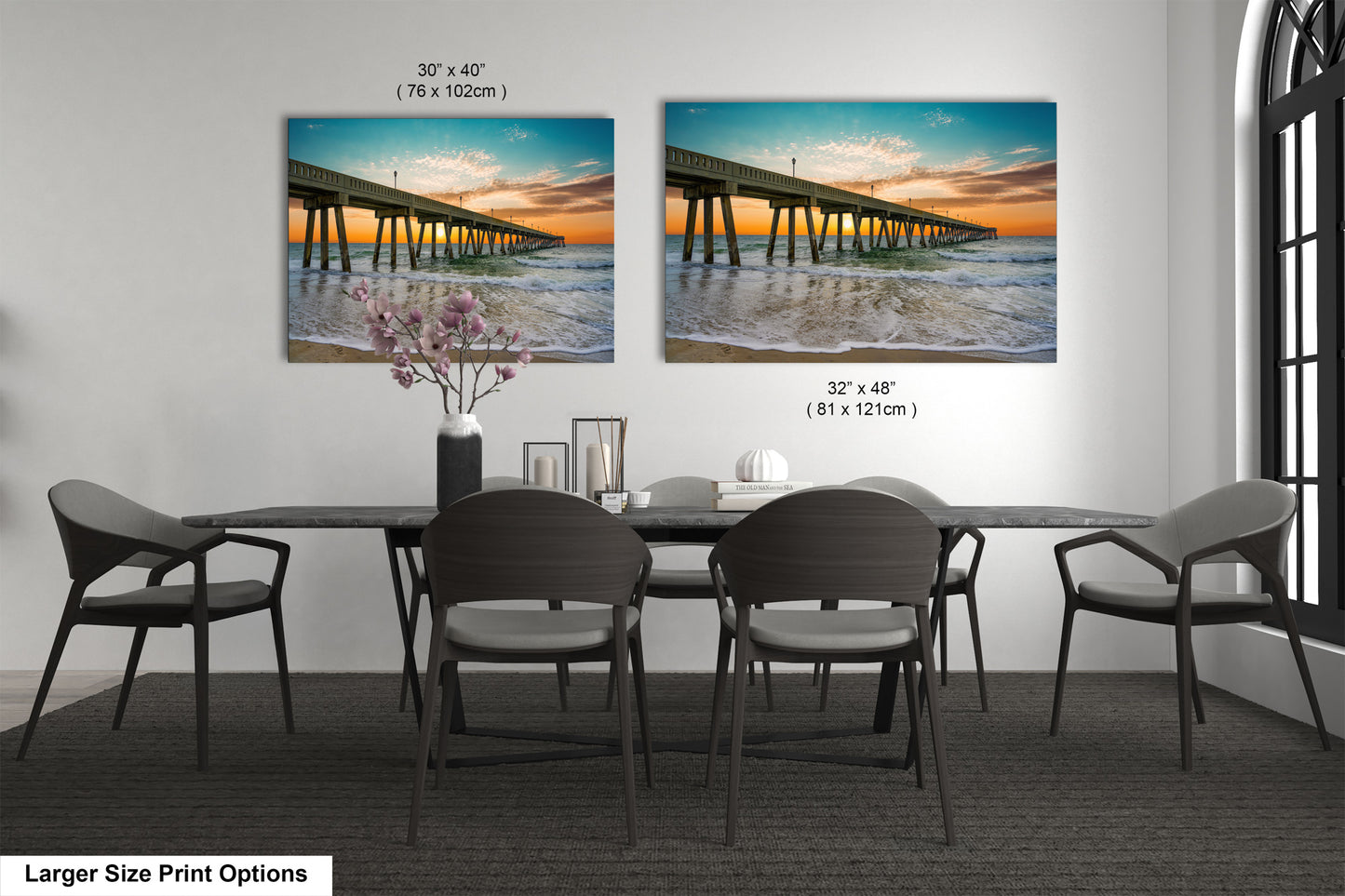 Coastal Awakening: Wrightsville Beach Photography Jonnie Mercers Fishing Pier North Carolina Architectural Seascape Wall Art