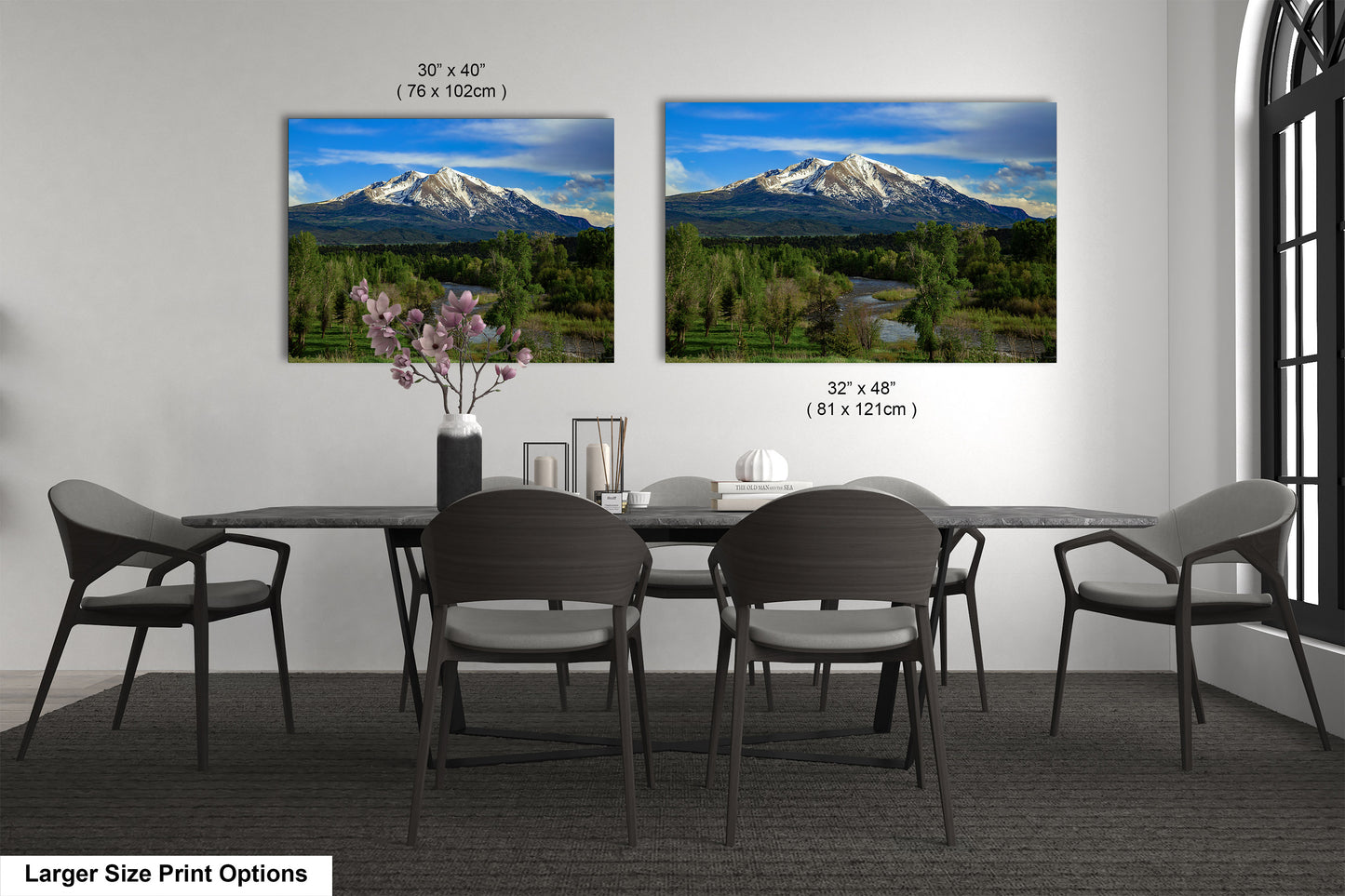 Mt. Sopris canvas picture, Aspen Colorado, Carbondale Colorado, Mount Sopris, Colorado wall art, mountain wall art