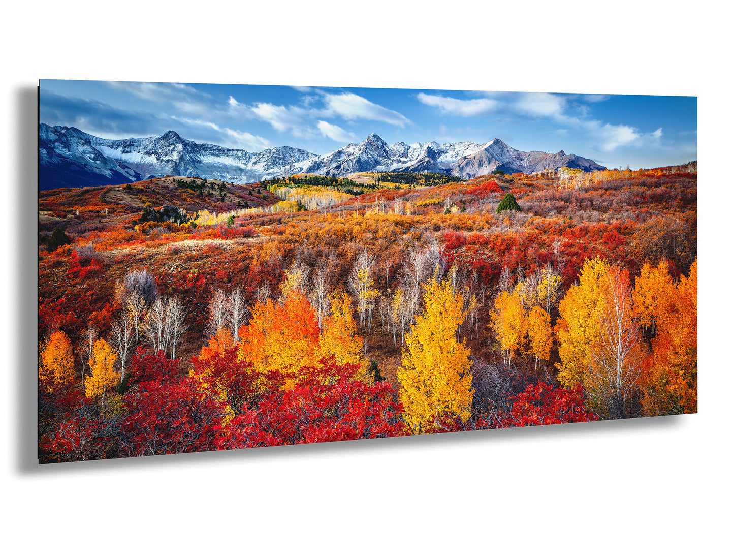 Colorado Rocky Mountains in autumn. San Juan Mountain Range. Dallas Divide, Ridgeway, Telluride