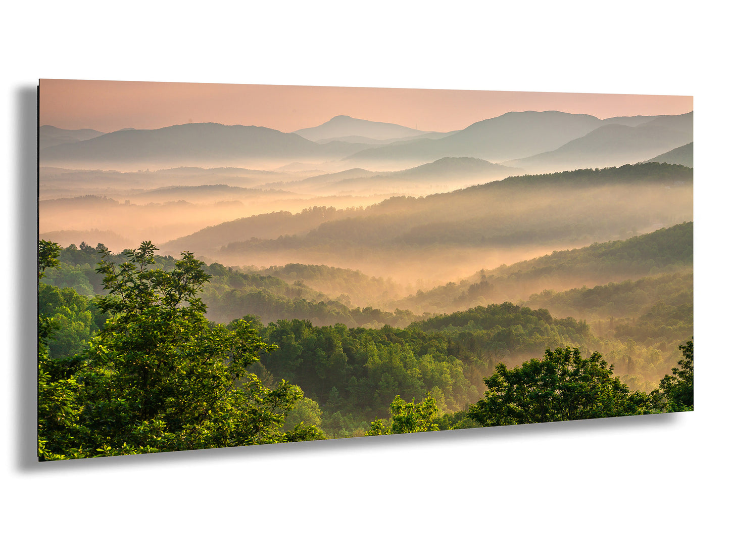 Blue Ridge Mountains at sunrise, from the Blue Ridge Parkway