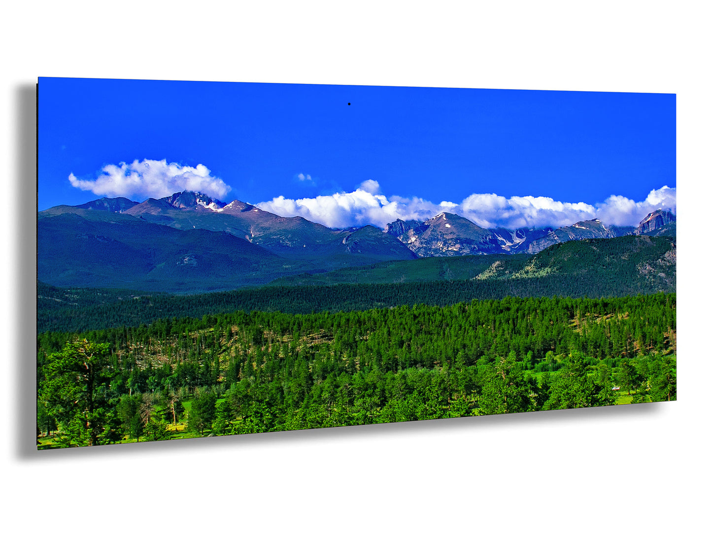 Panoramic picture of Rocky Mountain national park, Estes park wall art, national park photography, Longs Peak photo, Colorado mountains canvas