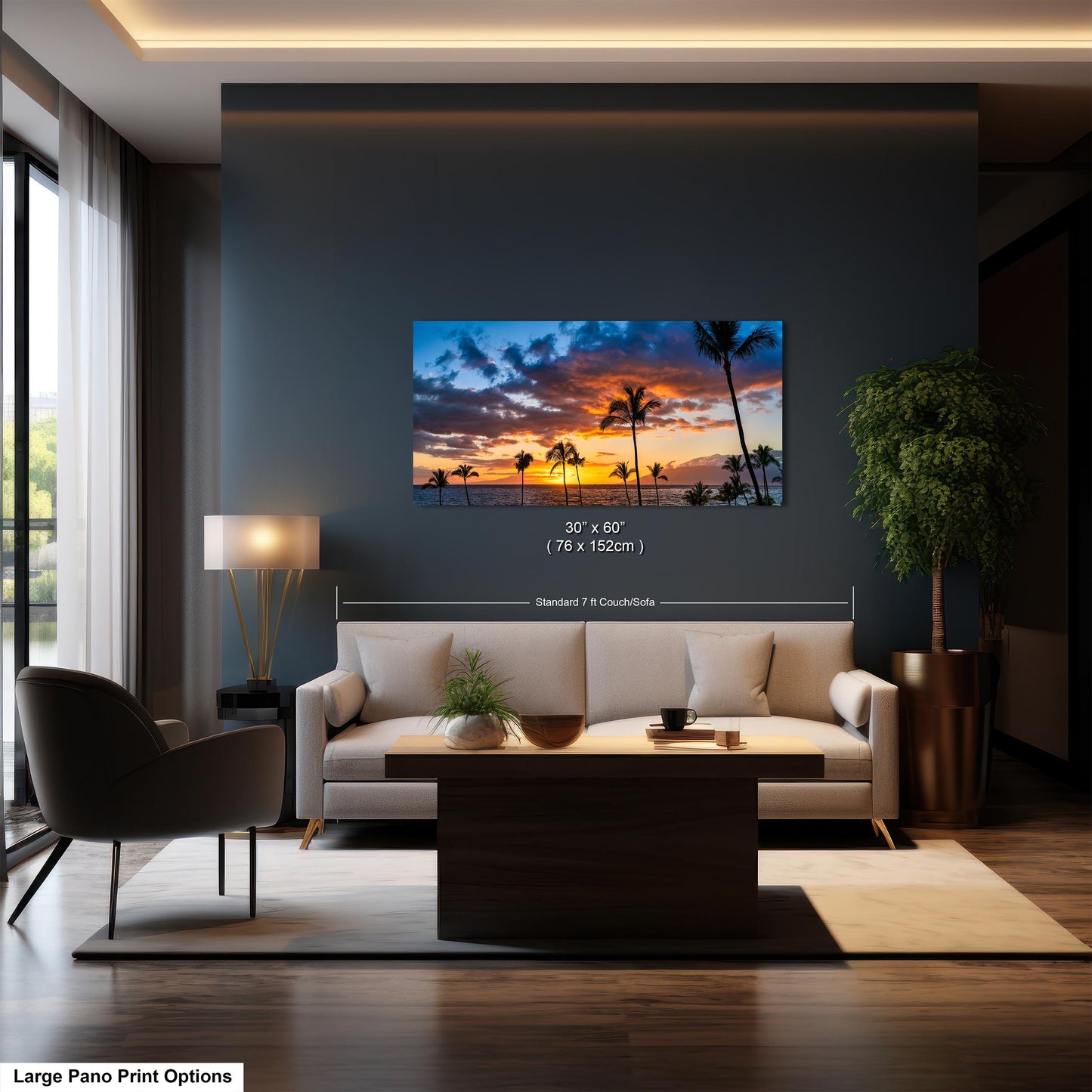 Maui Sunset Photo, Real Photo, Maui Print, Maui Wall Art, Maui Palms, Maui Photo, Maui Canvas Print, Maui Wall Decor, Hawaii Metal Print