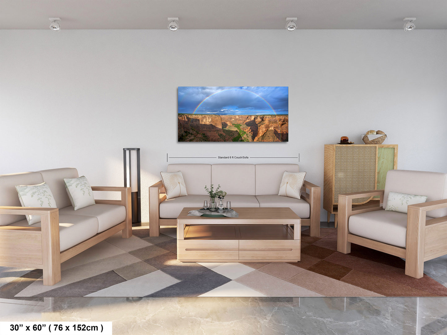 Canyon de Chelly Rainbow Art Print - Navajo Nation Arizona Landscape