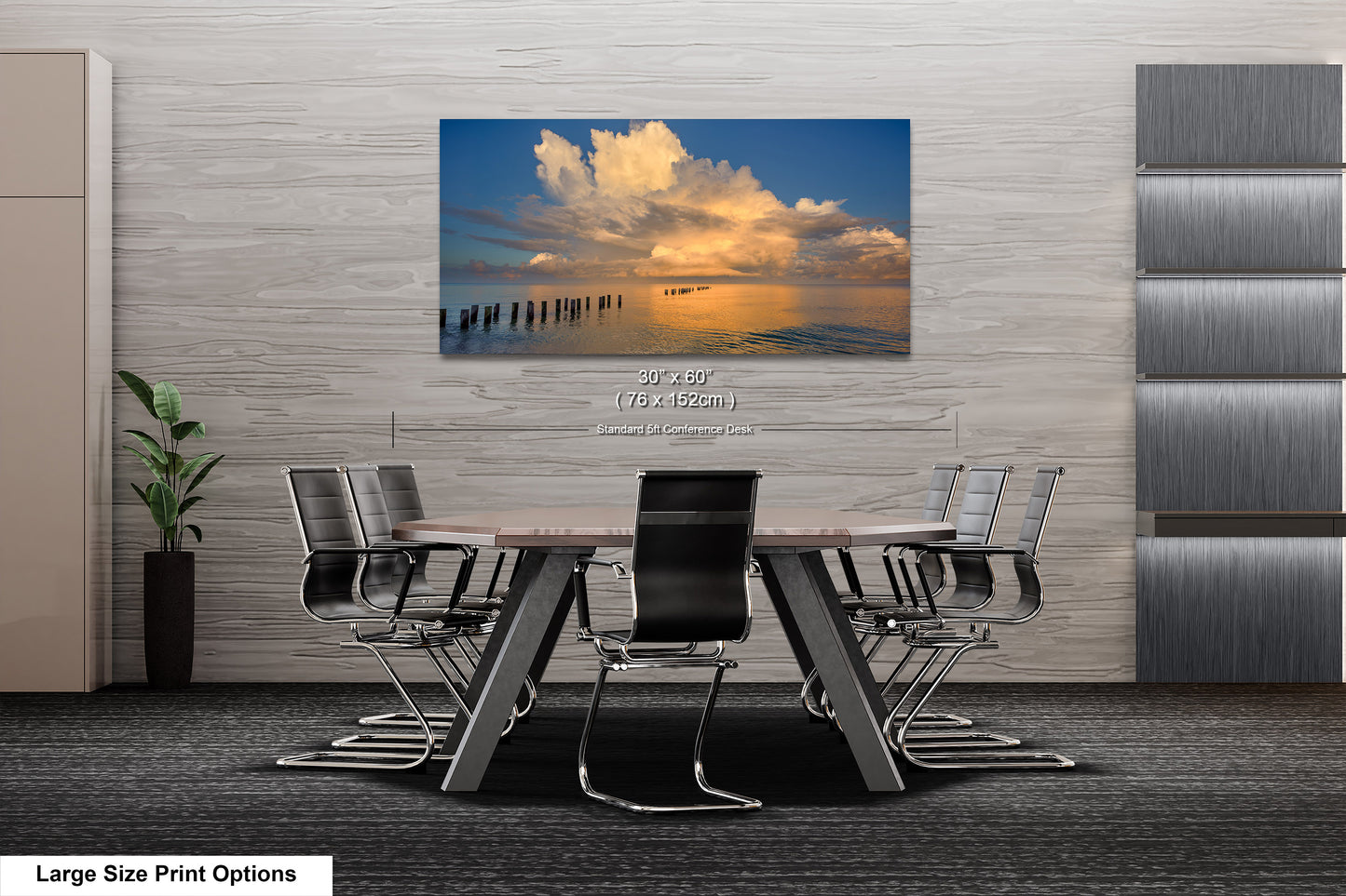 Naples Sunrise Art Print - Tranquil Gulf Clouds and Old Pier Pillars Florida Coastal Scene