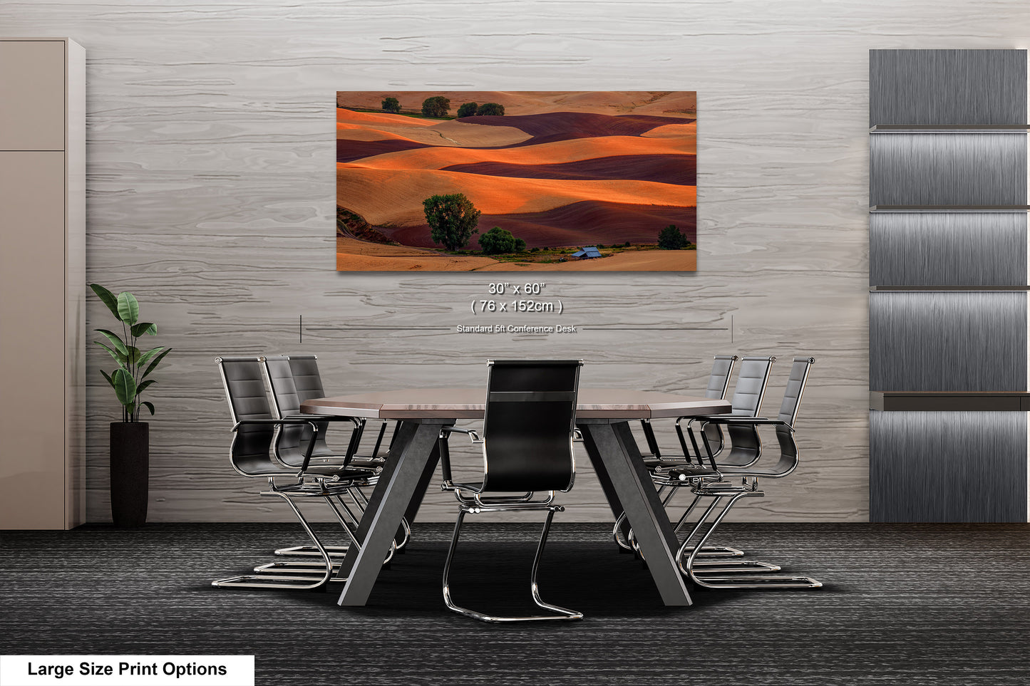 Sunset Over the Palouse Serene Wheat Fields in Eastern Washington